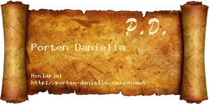 Porten Daniella névjegykártya
